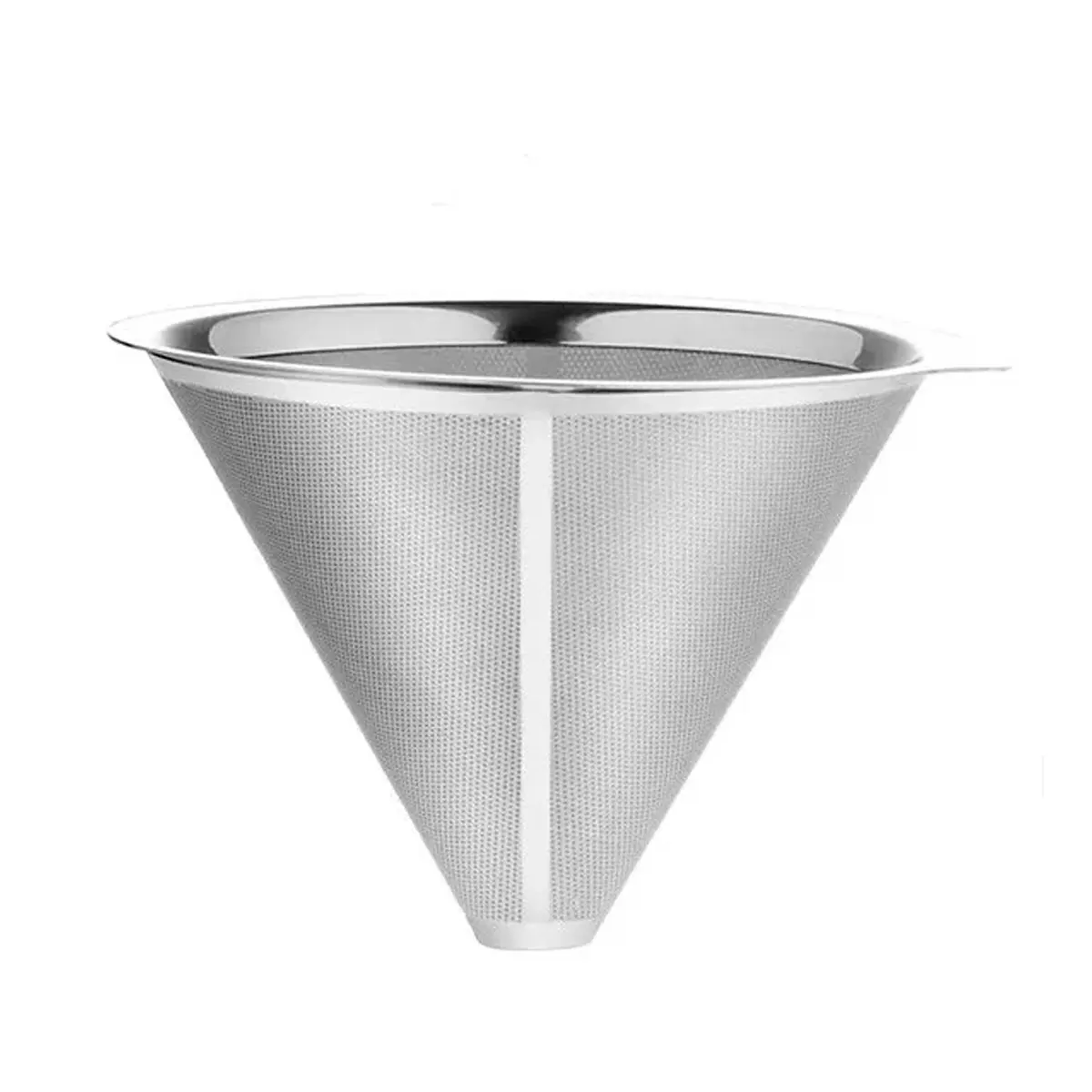Filtro cónico de acero inoxidable de precisión para preparación de café artesanal